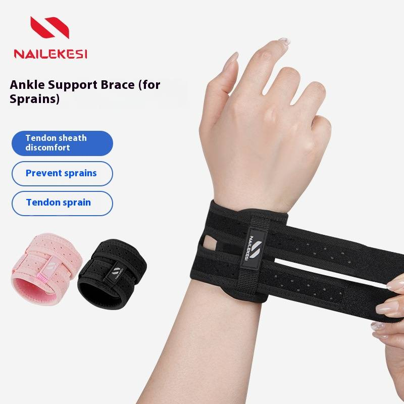Compression Wrist Brace – Breathable Support For Badminton, Gym & Sports Injuries – Adjustable Strap For Sprains, Tendonitis & Repetitive Strain_voghion.com