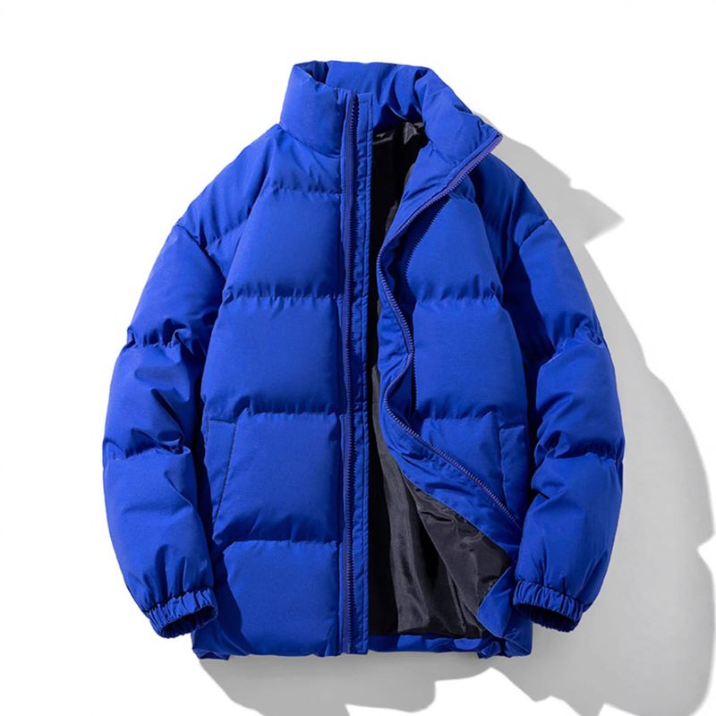 Giacca casual invernale da uomo - Cappotto imbottito caldo e leggero con collo alto, vestibilità comoda, imbottitura in poliestere, vari colori e taglie_voghion.com