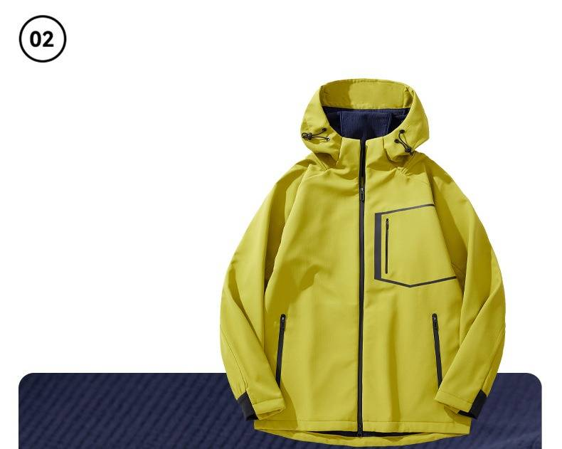 Men's Softshell Jacket Waterproof Windproof Lightweight Outdoor Hiking Climbing Travel Hooded Jacket For All Seasons_voghion.com