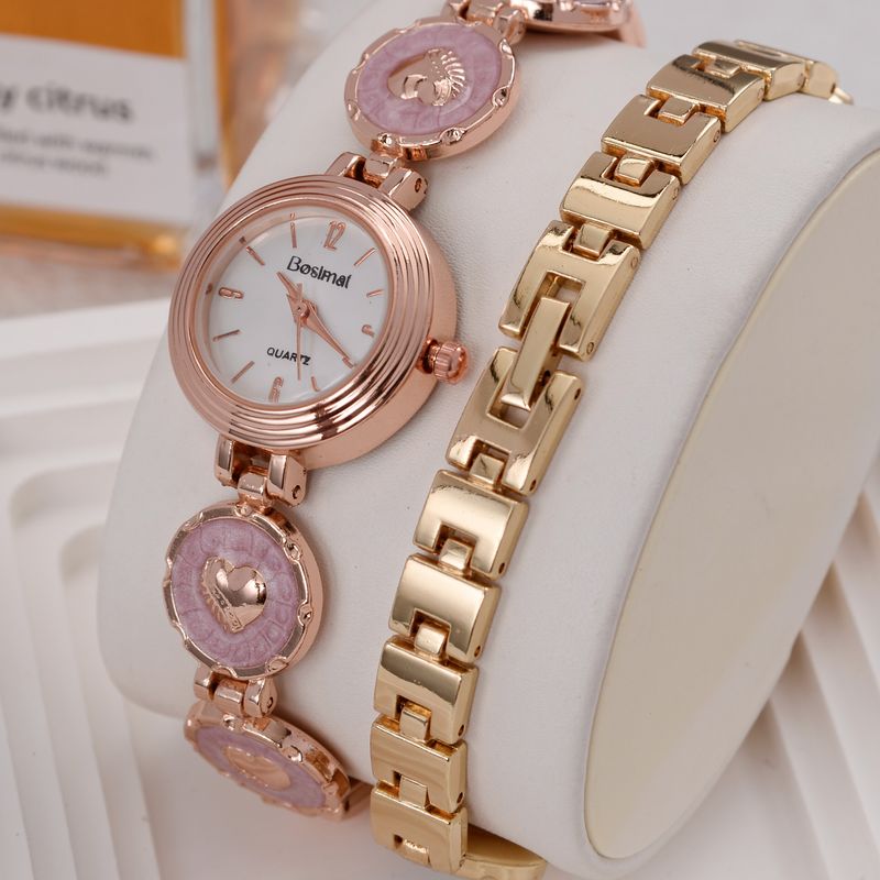 Damen-Quarzuhr, stilvoll und exquisit, runde Form, geeignet für geschäftliche und legere Anlässe, mit einem High-End-Gefühl_voghion.com