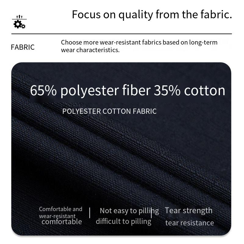 Durable Rip-Resistant Workwear Set For Men - Construction, Mining & Electrical Labor - Breathable Polyester-Cotton Blend_voghion.com