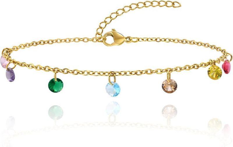 Cavigliera da spiaggia alla moda, leggera, di lusso, versatile, con cuore di strass, perla, perlina di riso, catena a serpente, corda di pelle_voghion.com