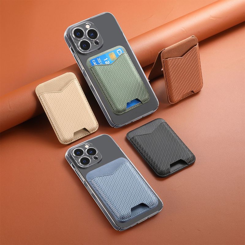 TechGlobe Universal Back Sticker Phone Holder Card Case A-shaped Stand Multi-card Storage Function Gift Pack Adhesive Wholesale_voghion.com