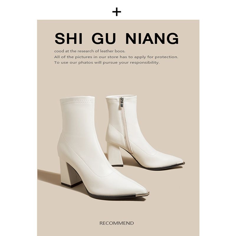 Botines de tacón súper alto con punta fina para mujer, otoño/invierno 2025. Nuevos, modernos, versátiles y elegantes. Modelo 98158-1_voghion.com