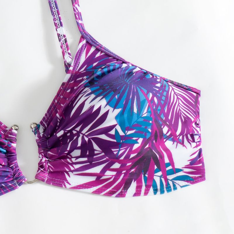 Damenbekleidung Mode Sexy High-End-Bikini Dreiteiliger mehrfarbig bedruckter Damen-Badeanzug_voghion.com