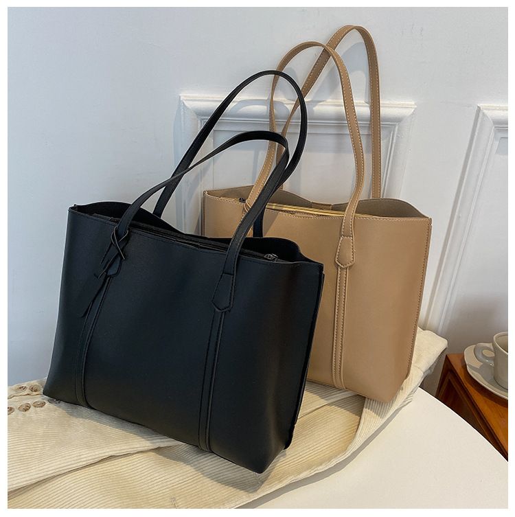 Grands sacs pour femmes automne et hiver 2021, nouveau style coréen, tendance, simple, grande capacité, en cuir souple, sac à bandoulière décontracté et polyvalent_voghion.com