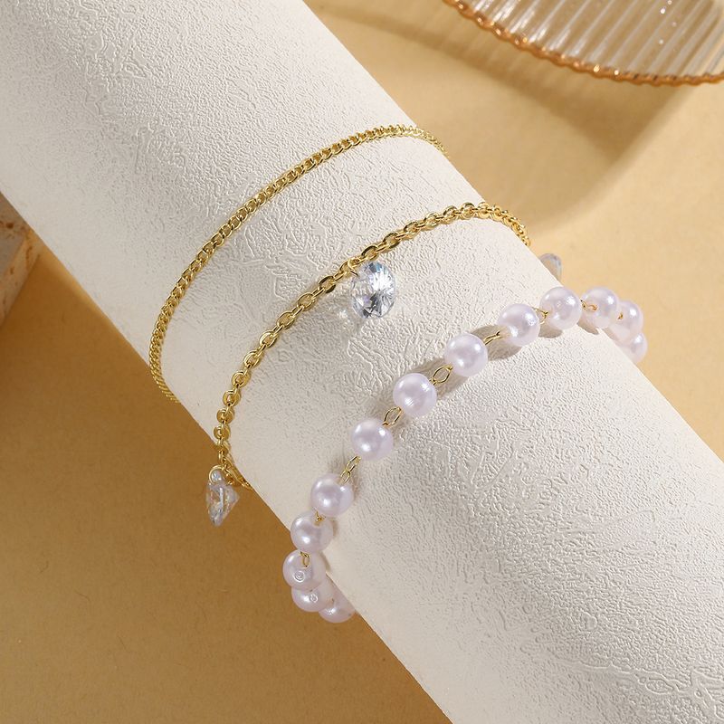 beach rice beads ins style anklet Bohemian retro set multi layer anklet feminine_voghion.com