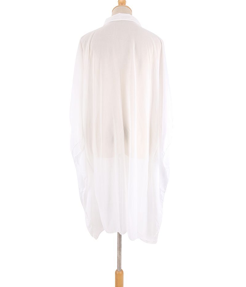 "Lightweight Sun Protection Jacket – Loose Fit Beach Cover-Up With Five-Point Sleeve For Swimwear & Vacation"_voghion.com