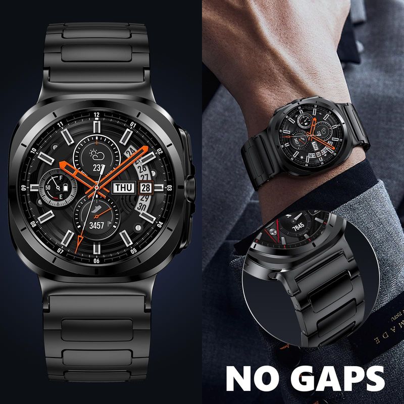 Curea pentru Samsung Galaxy Watch Ultra 47mm din oțel inoxidabil, brățară metalică pentru Samsung Galaxy Ultra, brățară de afaceri pentru bărbați_voghion.com