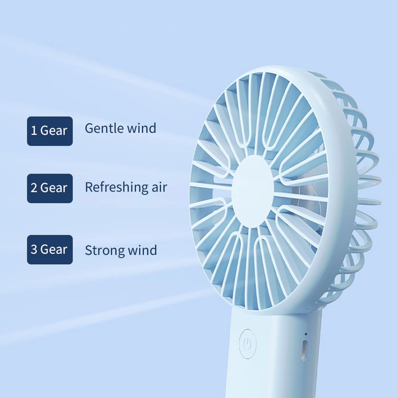 Draagbare draagbare USB-oplaadbare mini-desktopluchtkoeler Buitenkoeling Reishandventilatoren Ventilatieventilator_voghion.com