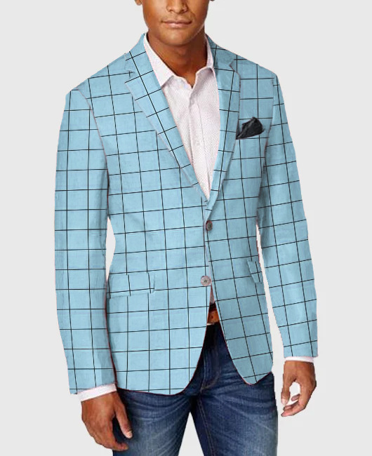 Man's clothing Men's casual suit slim single row two button without slit men's coat_voghion.com