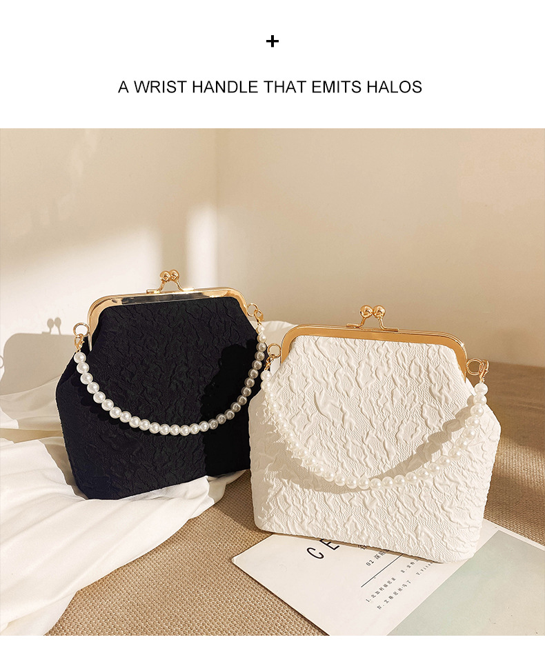 Nuova borsa tote con perle Borsa a tracolla mini catena Borsa per cellulare Borsa versatile per cosmetici da donna_voghion.com