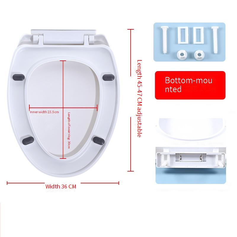 Toiletzittingen Huishoudelijk Verdikt Vertragen Eén Knop Snelle Installatie Toiletdeksel Oude Stijl U-vormig_voghion.com