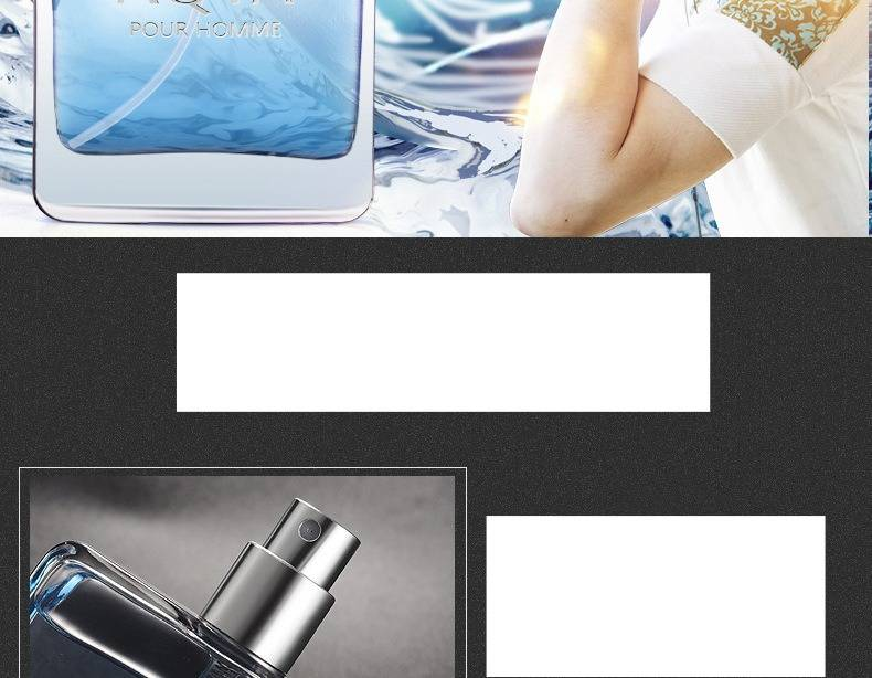 Parfum léger de niche Fougère longue durée pour homme Azure Blue 50 ml pour lieu de travail, boîte de nuit, Sea King, parfum charmant pour femme_voghion.com