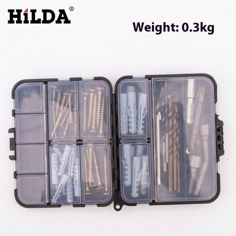Universal Screwdriver & Drill Accessories Kit – Includes Screws, Wall Plugs, Socket Wrench Bits & More For DIY & Professional Use_voghion.com