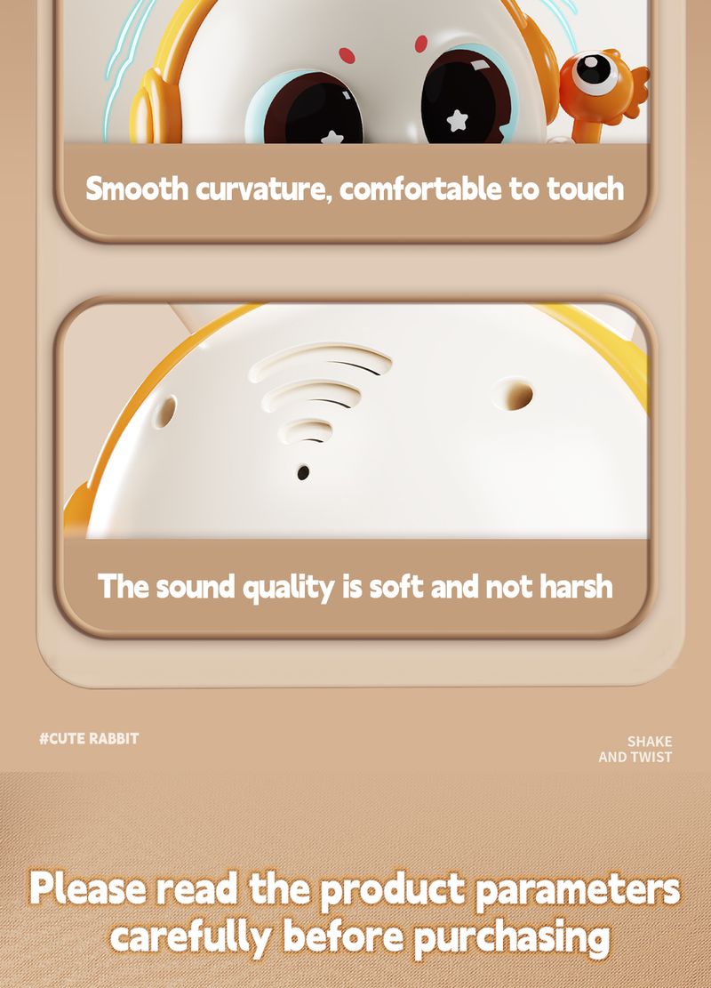 2025 Giocattoli Montessori per bambini, carini, cantanti e danzanti, a forma di coniglio elettrico, per neonati da 0 a 3 anni, giocattoli educativi per gattonare_voghion.com