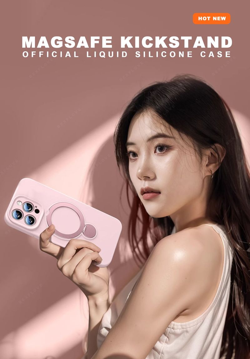 360 Liquid Silicone Magnetic Lanyard Phone Case For Iphone Plus 13 15 14 16 Pro Max Charge Strap Protector Soft_voghion.com