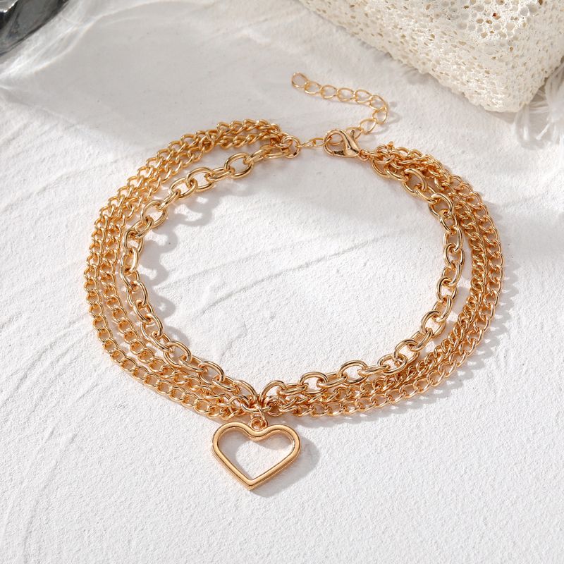 Fashion Five-pointed Star Infinite Eight-character Butterfly Pendant Zircon Cuban Chain Anklet Beach Vacation Travel Jewelry_voghion.com