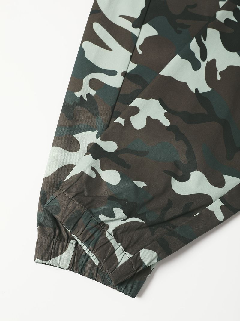 Erkek Kamuflaj Kargo Pantolonu - Askeri Esintili Bol Kesim Taktik Pantolon (Çok Renkli, S-XXL Bedenler)_voghion.com