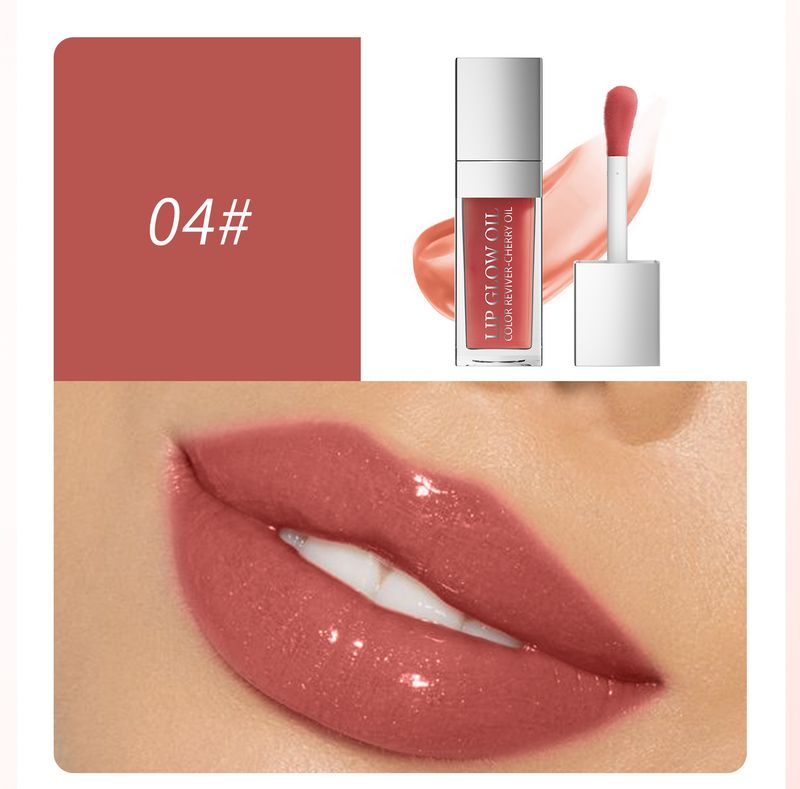 HelloKiss Hydraterende en verhelderende transparante kleur, Water Glazed Glass Glaze Lip Oil, lipolie_voghion.com