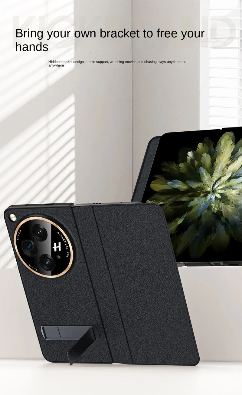 Funda Case Flip PU Leather Kickstand Front Full Protective Cover For Oppo Find N3 Capa_voghion.com