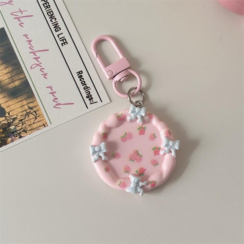 Floraler süßer Schlüsselanhänger, kleiner Anhänger, Rucksack-Dekoration, Abschlussgeschenk, Schlüsselloch, High-End-Gefühl_voghion.com