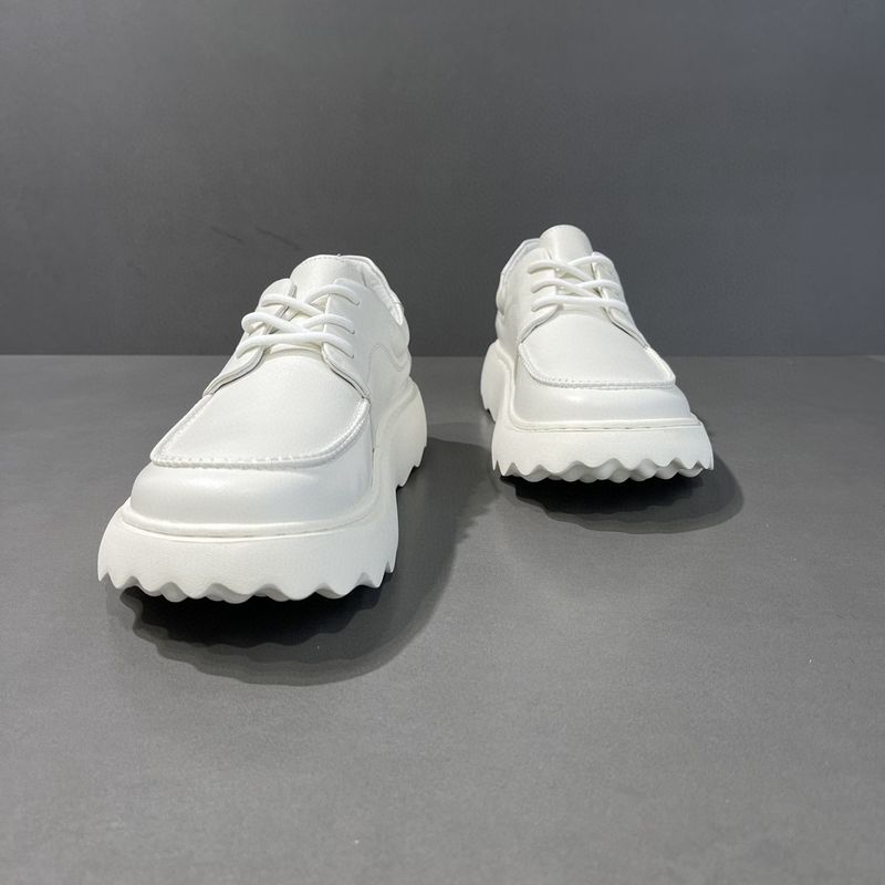 Men's Spring 2025 New Top Layer Cowhide Casual Trend Versatile Thick Soled Shoes Men's Breathability_voghion.com
