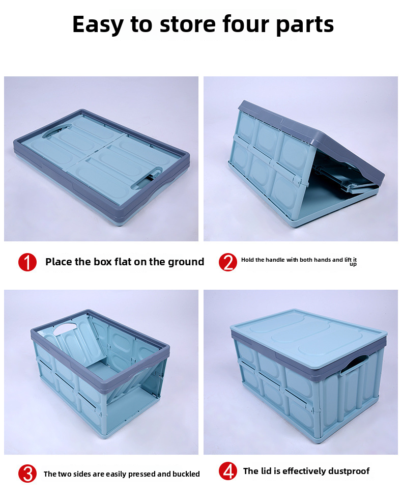 Car Folding Mounted Multifunctional Car Interior Trunk Sorting Storage Box, Supplies_voghion.com