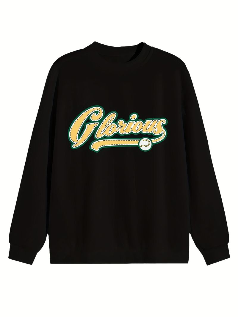Spring And Autumn Essential: Men'S Long - Sleeve Hoodless Sweatshirt_voghion.com
