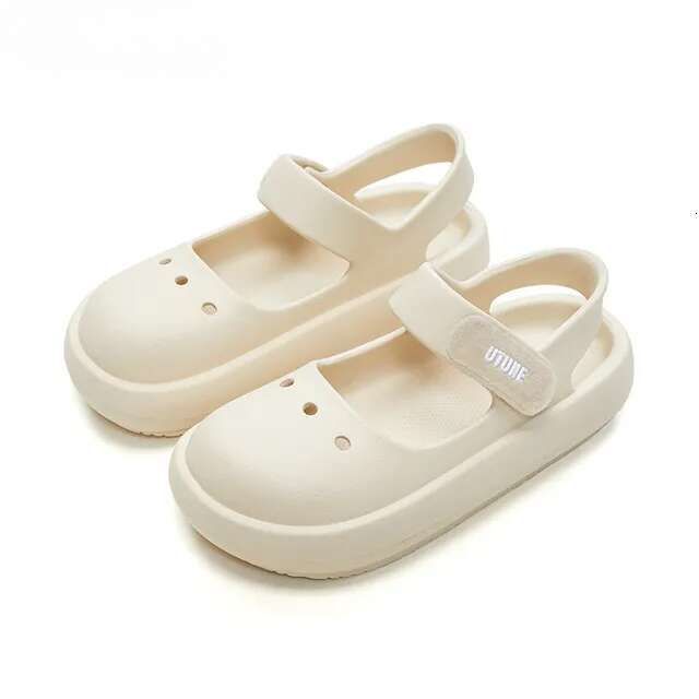Sandali estivi da donna Mary Jane con gancio e passante, stile 2025, fai da te, con plateau, suola spessa, morbidi, scarpe da spiaggia per ragazze_voghion.com