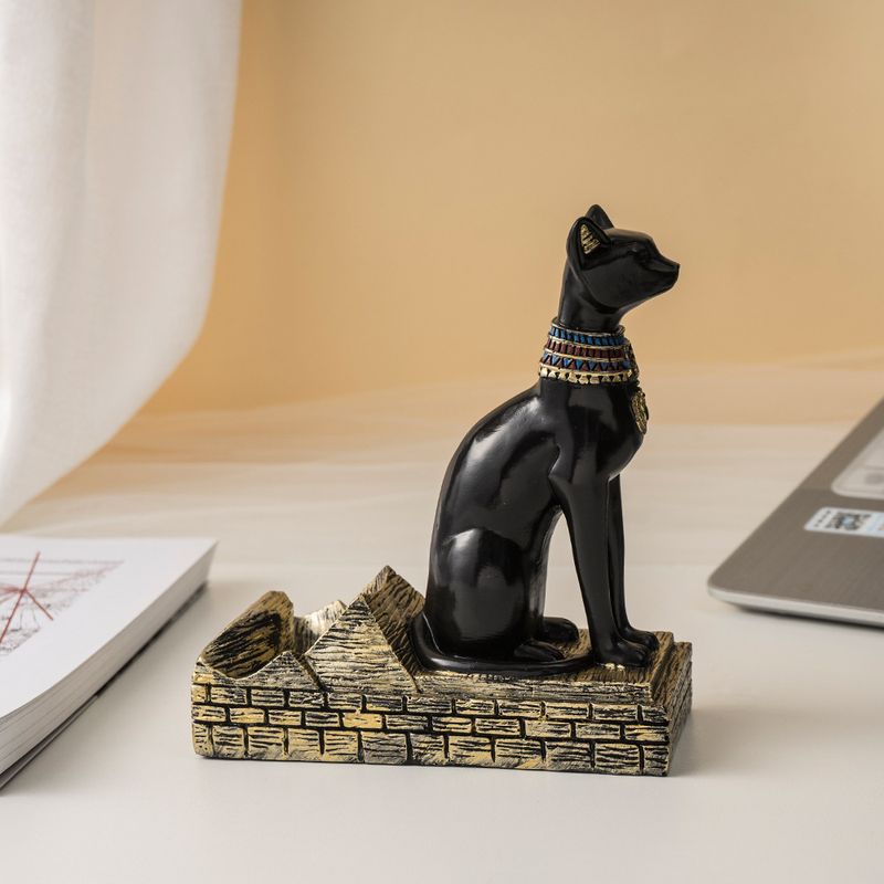Egyptische Beste Kat Anubis God Rek Bar Wijnhouder Ambachtelijke Ornament_voghion.com