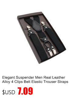 New Man's Suspenders Real Leather 6 Button Brace Strap Fashion suspensorio Adjustable Ligas Tirantes 3.5*120cm without box_voghion.com