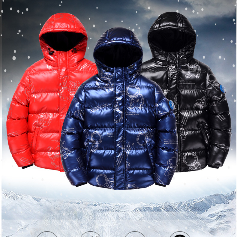 barneklær Cuhk barnedun polstret polstret jakke for barn fritidsjakke med hette polstret_voghion.com