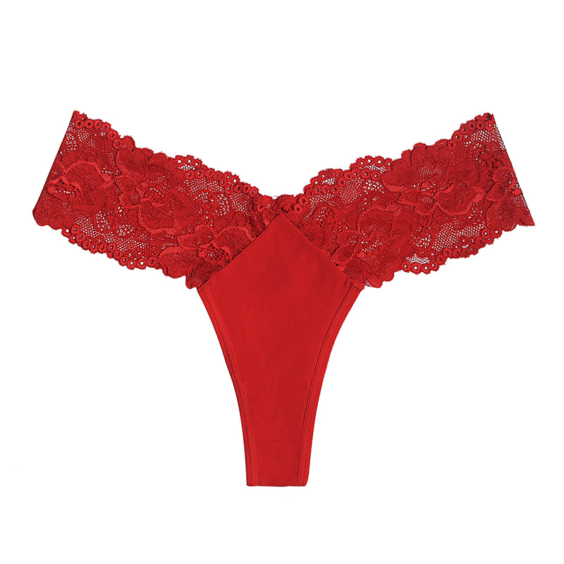 Fraen Thong sexy duerchsichteg mëttlerer Taille Fraenënnerwäsch huel Spitzenënnerwäsch_voghion.com