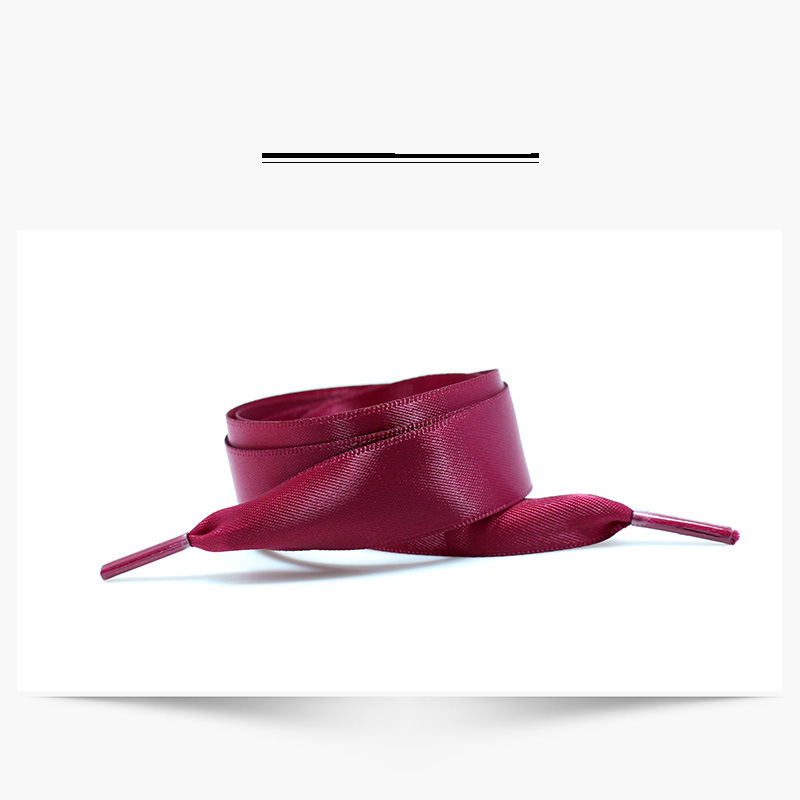 Accessori per scarpe Lacci per scarpe in seta Wild Elephant da 2 cm Nastro in raso di seta Lacci per scarpe piatti in colore caramella, un paio_voghion.com
