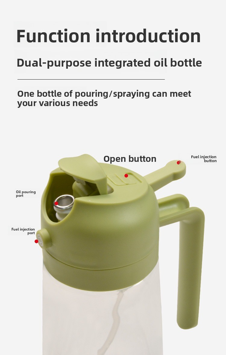 2-in-1-Ölsprüh- und -ausgießflasche aus Glas – Speiseölspender für die Küche mit feinem Sprühnebel und Ausgießer (350 ml, BPA-freies, auslaufsicheres Design)_voghion.com