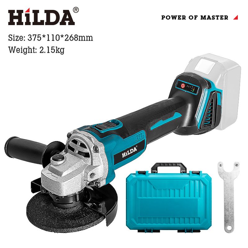 Brushless Lithium Cordless Angle Grinder With 850W Power, 3800 RPM, 19mm Cutting Disc, 21V Battery For DIY & Professional Use_voghion.com