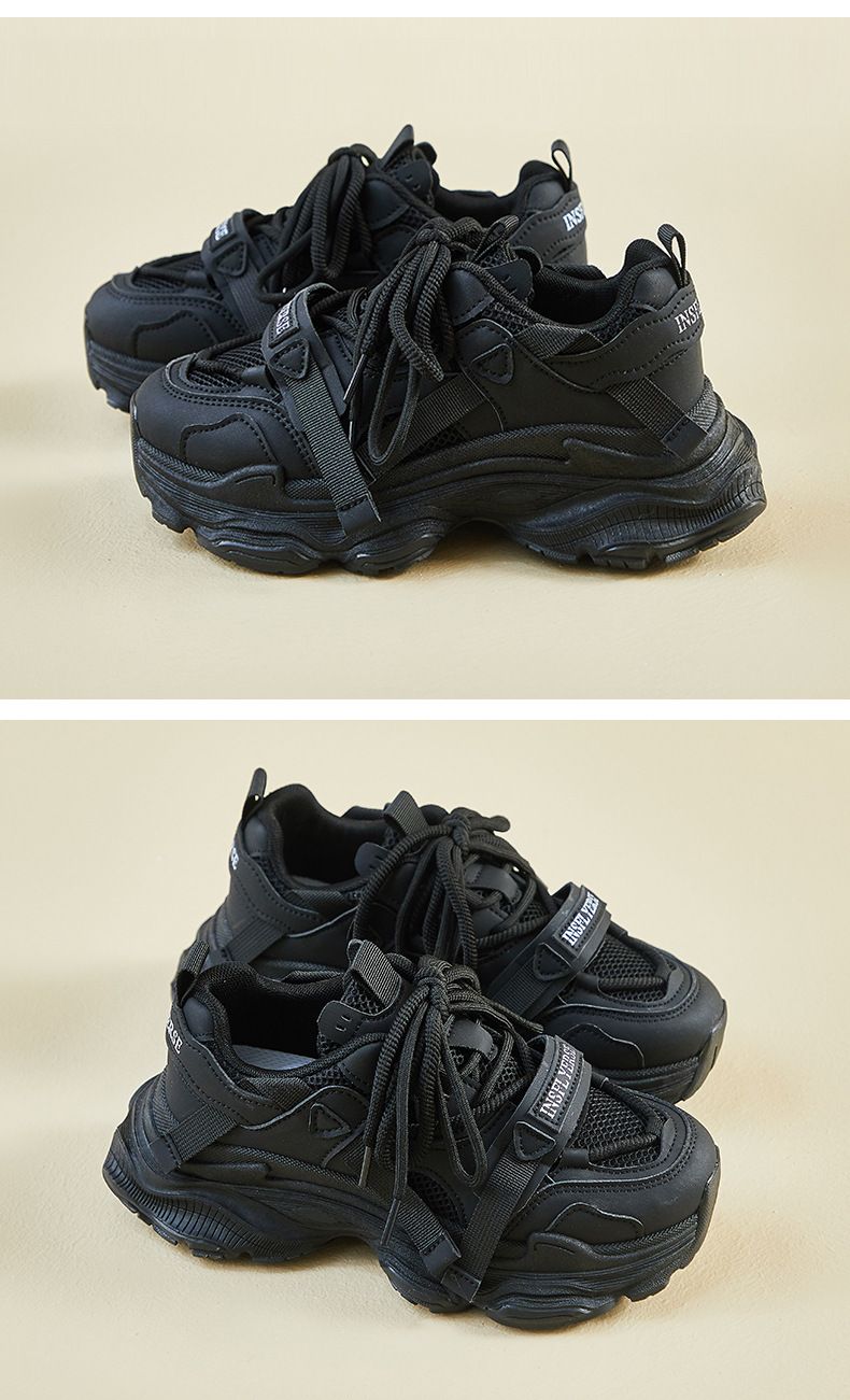 Scarpe da papà per studentesse, sportive, da corsa, casual, con plateau e altezza rialzata_voghion.com