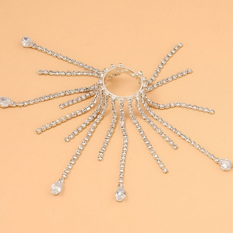 New Personalized Tassel Ring For Women With Niche Design, Featuring Rhinestones And Water Droplets. It Has Become A_voghion.com