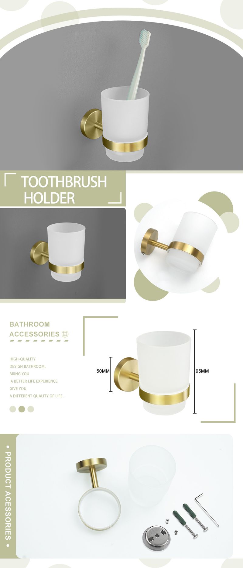 Escovado ouro 304 aço inoxidável toalheiro barra de toalha porta-lenços gancho para roupas linha gancho saboneteira banheiro pingente terno_voghion.com