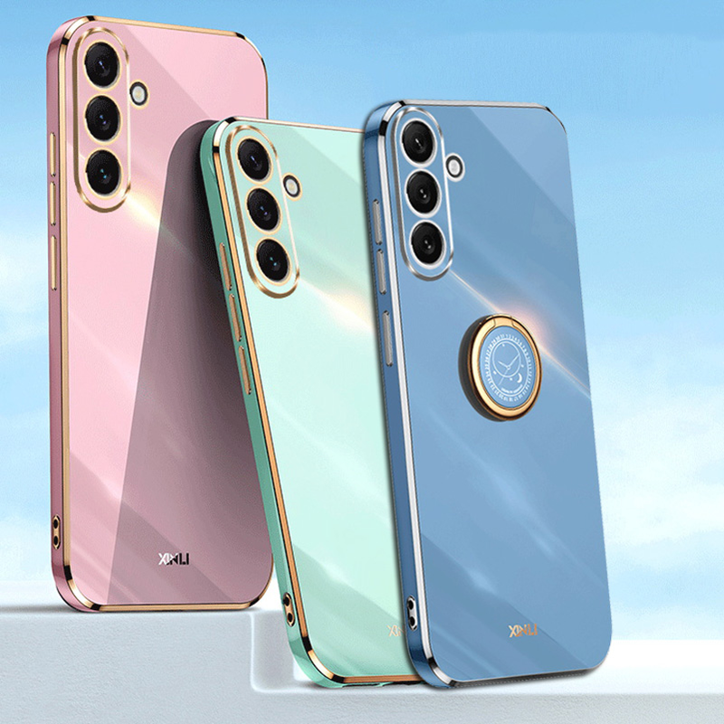 Vinger Ring Houder Case Voor Samsung M54 M14 F14 A24 A34 A54 A14 A04 A53 A23 A73 A33 A13 a12 Galaxy A32 A52 A72 Plating Cover_voghion.com