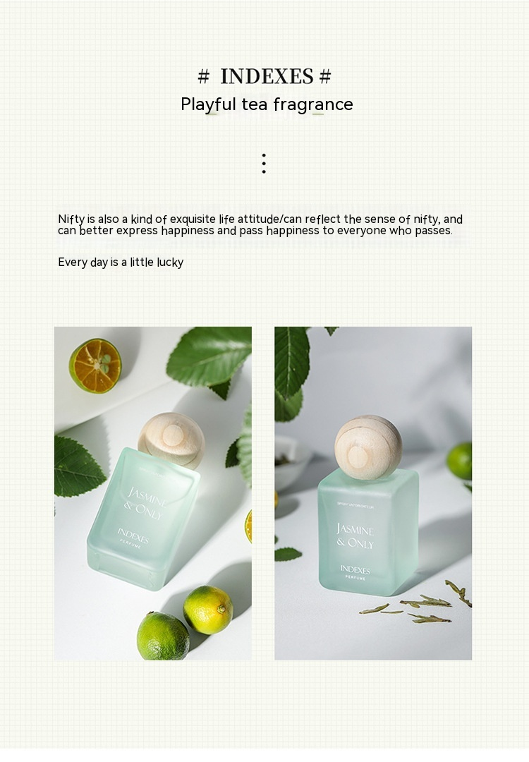 2023 New Hot Selling Niche Fragrance Index A Tea Light Series Tea Fragrance Wooden Cap Frosted Bottle Perfume_voghion.com