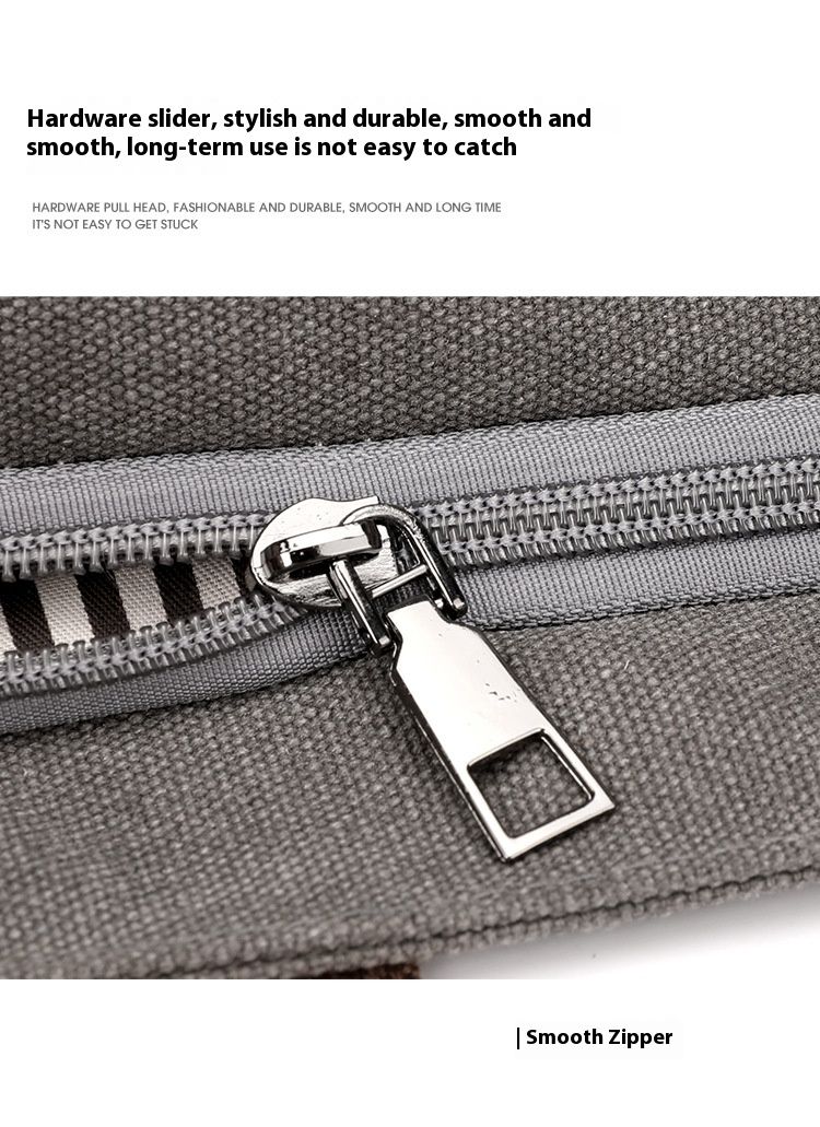 New Shoulder Bag Women's Bag Trendy And Versatile Simple And Fashionable Korean Version Large Capacity Hand-held Crossbody Canvas Bag_voghion.com
