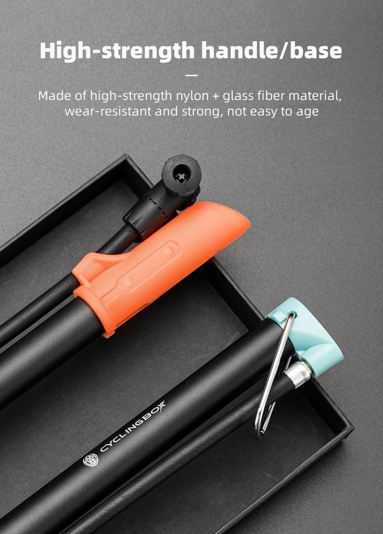 Tragbar Pedal Buedemstänn Mini Héichdrockpompel, amerikanesch franséisch Düs Universal Vëlospompel_voghion.com