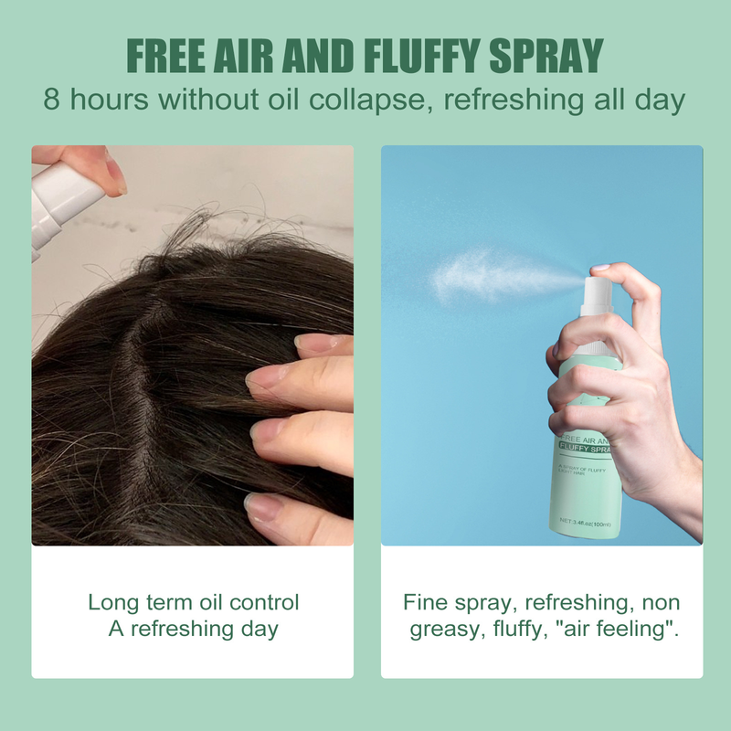 Uscător de păr leneș EELHOE cu spray de aer, pufos, cu degresare, spălare uscată și rece, fără control al sebumului_voghion.com