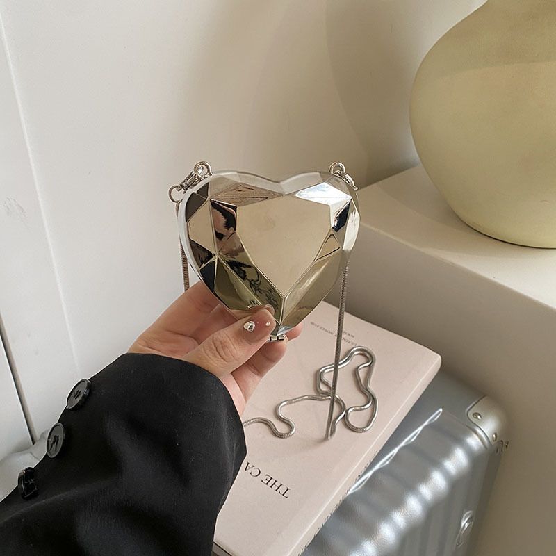 Borsa a tracolla singola di alta qualità, stile fresco e dolce, con catena in metallo, per donna, 2024, nuova, design di nicchia_voghion.com