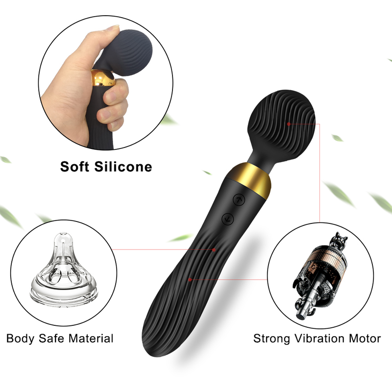 Vibratore potente dildo per donne bacchetta magica clitoride stimolatore clitoride 18 velocità massaggiatore punto G giocattoli sessuali per donne_voghion.com