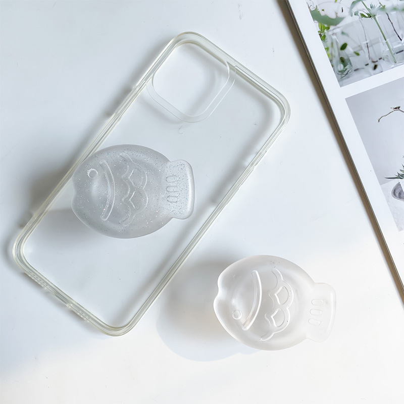 Mae Fish Airbag-Telefonhalter, Schreibtisch, selbstklebendes Luftkissen, wiederverwendbare Stützhalterung, koreanischer Insagram-Stil_voghion.com