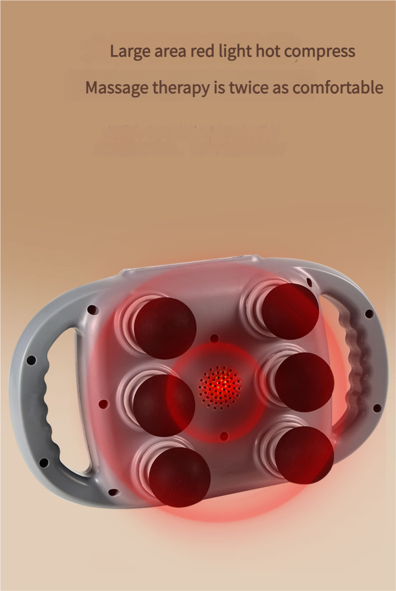 Professional Grade Six-Head Fascia For Muscle Relaxation, Wireless Charging, High-Frequency Vibration, Back And Foot_voghion.com