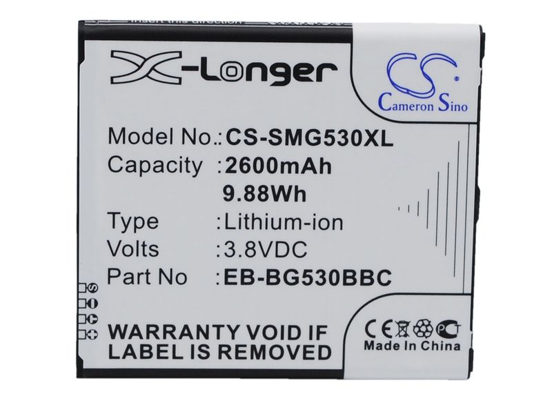 2600mAh Battery - CS-SMG530XL / Li-ion / Volts: 3.8_voghion.com
